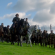 At least they’re marching in two lines!...